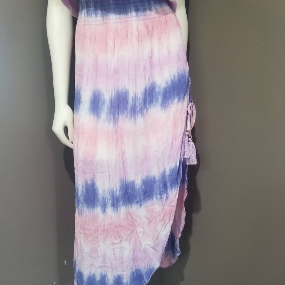 Becca Free Bird Tie-Dyed Dress Swim Coverup- Orchid Size Small - Picture 3 of 11
